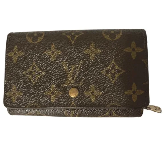 Louis Vuitton Porte Monnaie Tresor Brown Monogram Wallet - Picture 1 of 14
